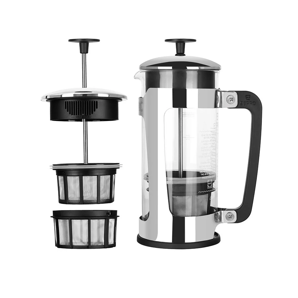 ESPRO P5 French Press Coffee Maker - Polished (18oz) - Image 3