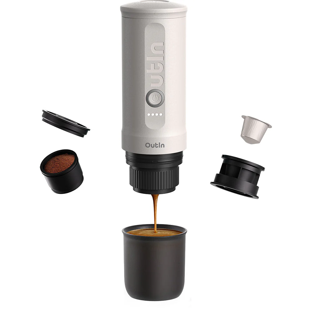 OutIn Nano Portable Espresso Machine (Pearl White) - Image 4