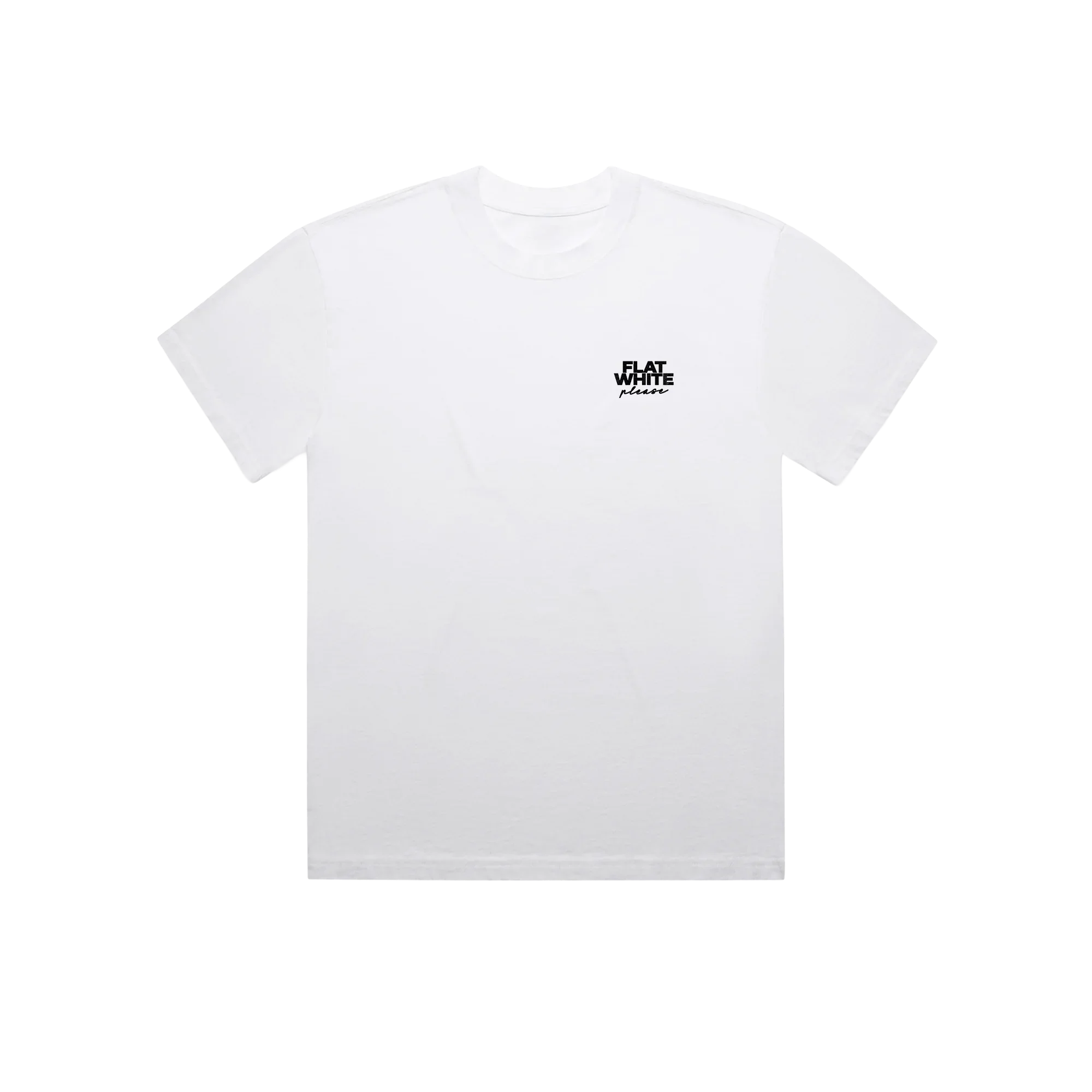 Retro Flat White Tee - Image 3
