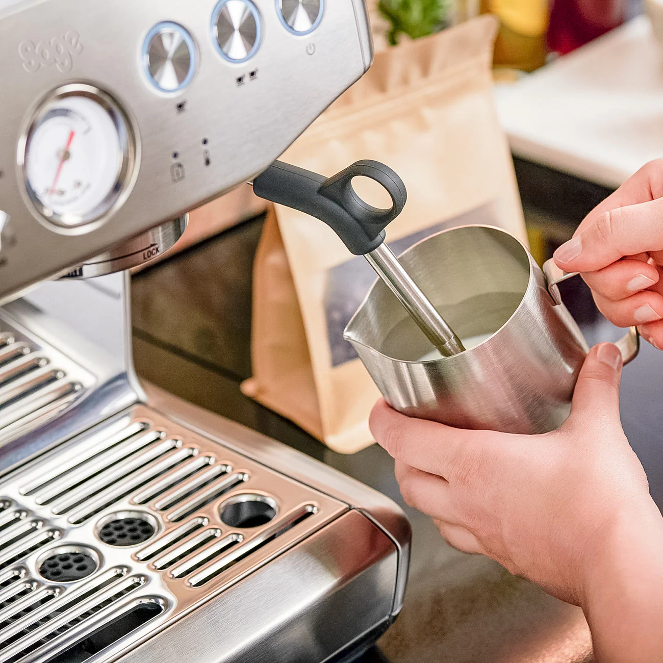 Sage Barista Express Impress Espresso Machine - Stainless Steel - Image 13