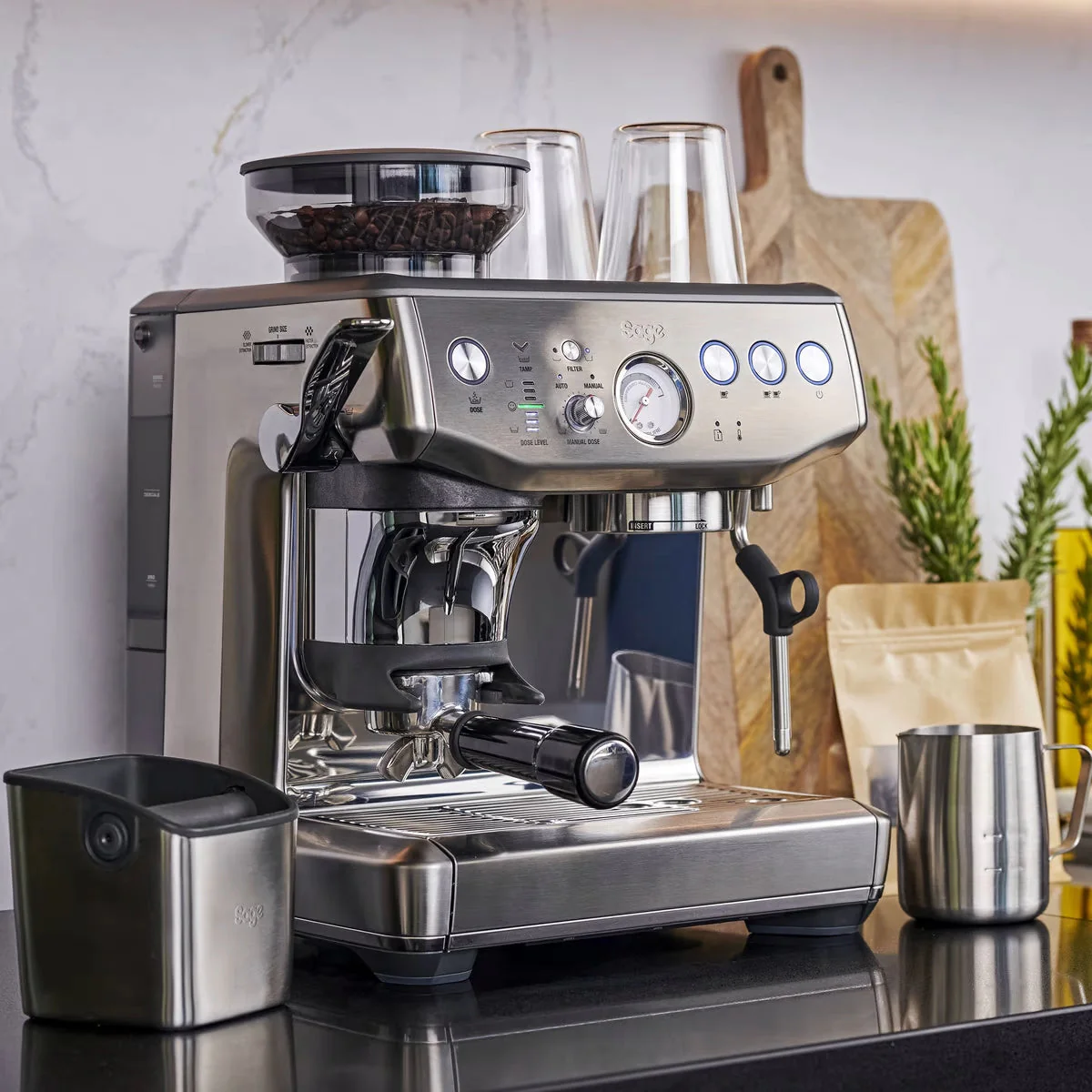 Sage Barista Express Impress Espresso Machine - Stainless Steel - Image 15