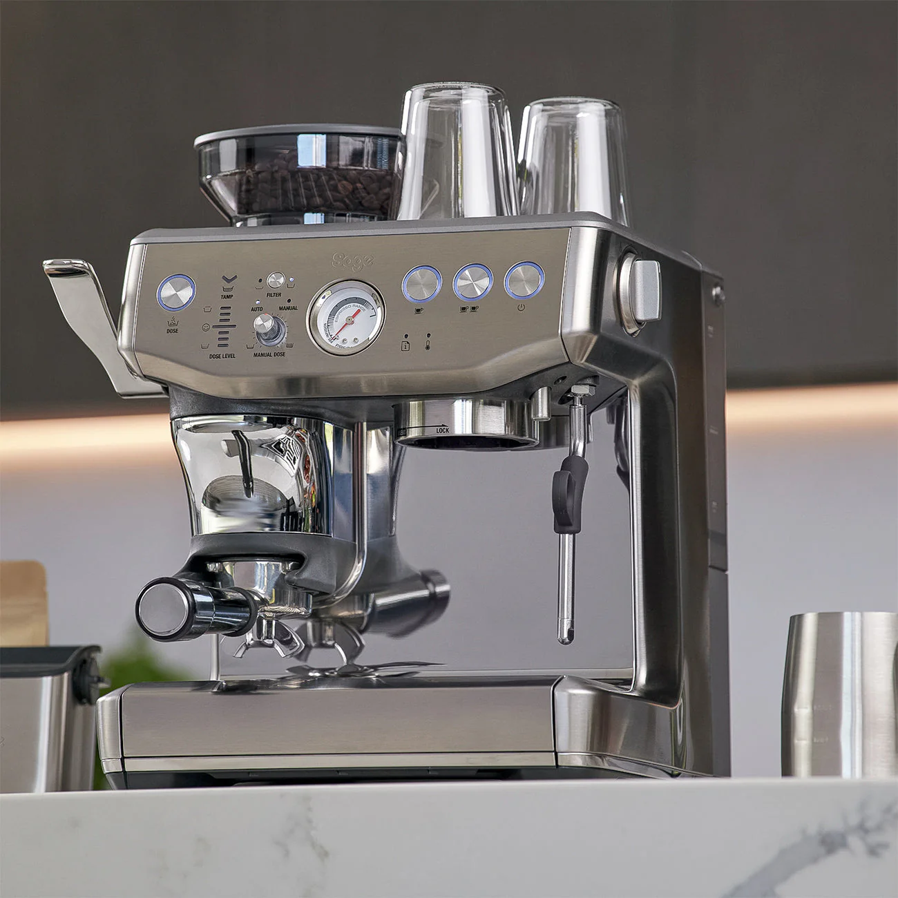 Sage Barista Express Impress Espresso Machine - Stainless Steel - Image 5